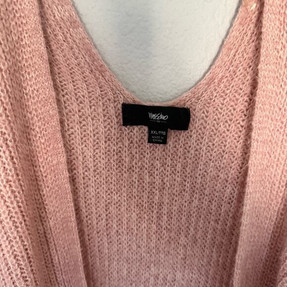 Blush Pink Sweater Chunky Open Cardigan - Picture 2 of 7